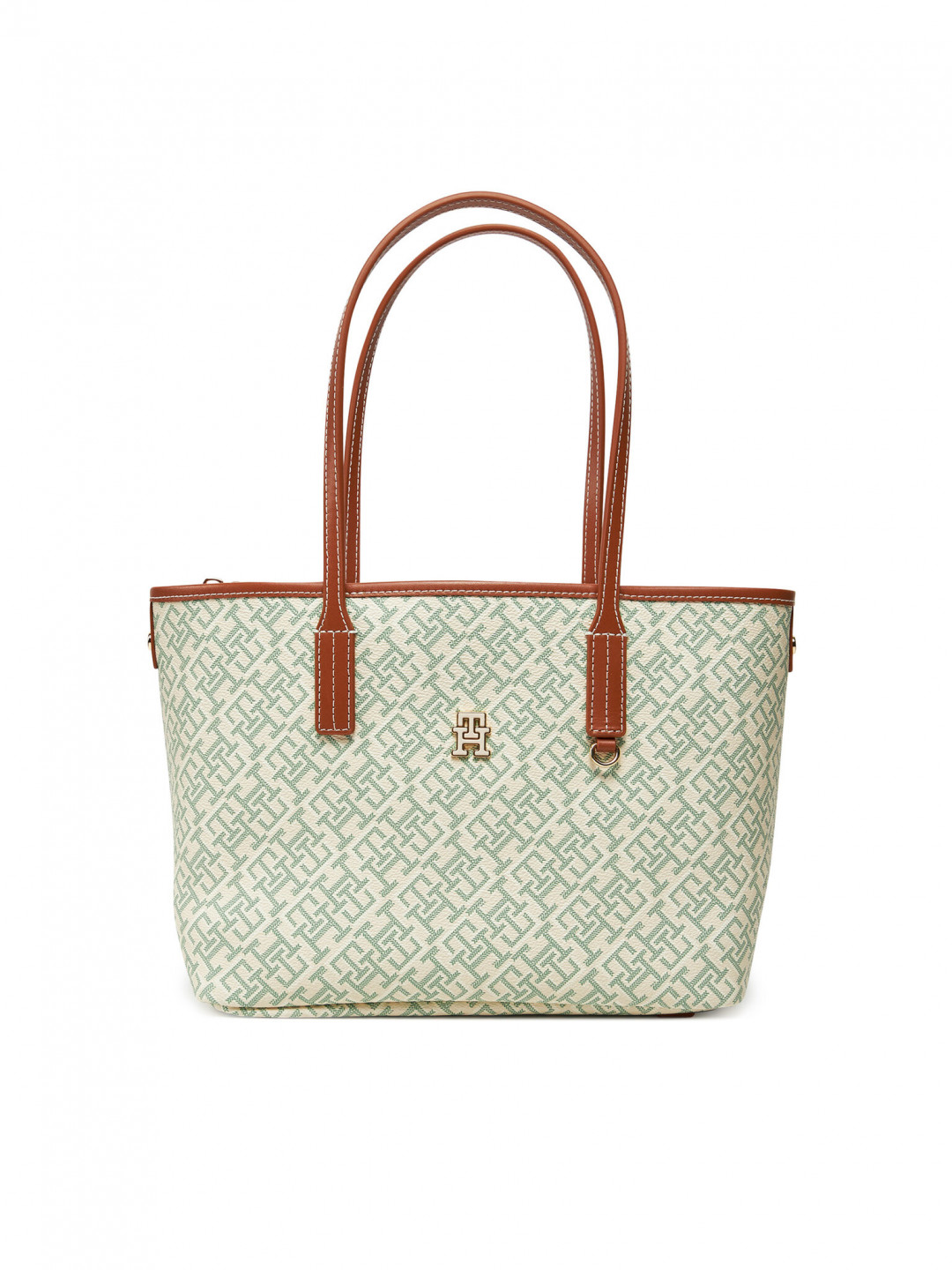 Tommy Hilfiger Kabelka Th Monoplay Leather Mini Tote AW0AW17415 Zelená